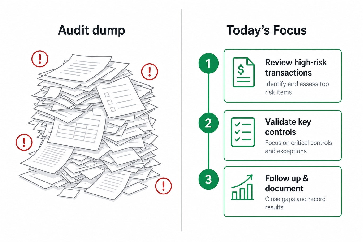 From audit dump to a prioritized queue