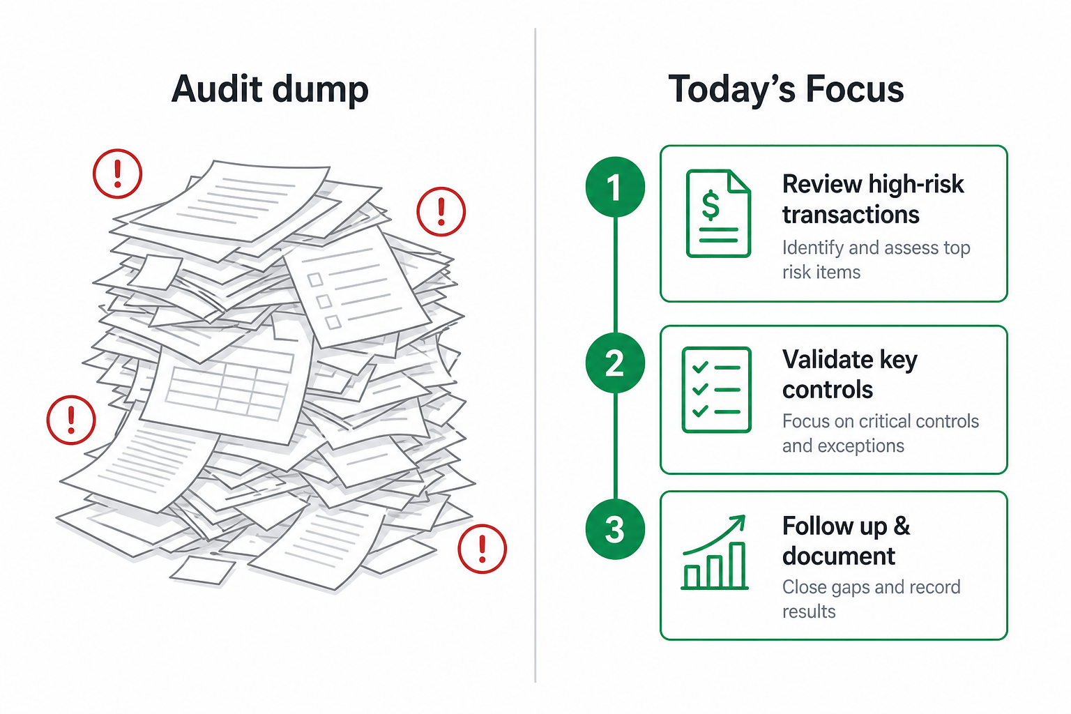 From audit dump to a prioritized queue